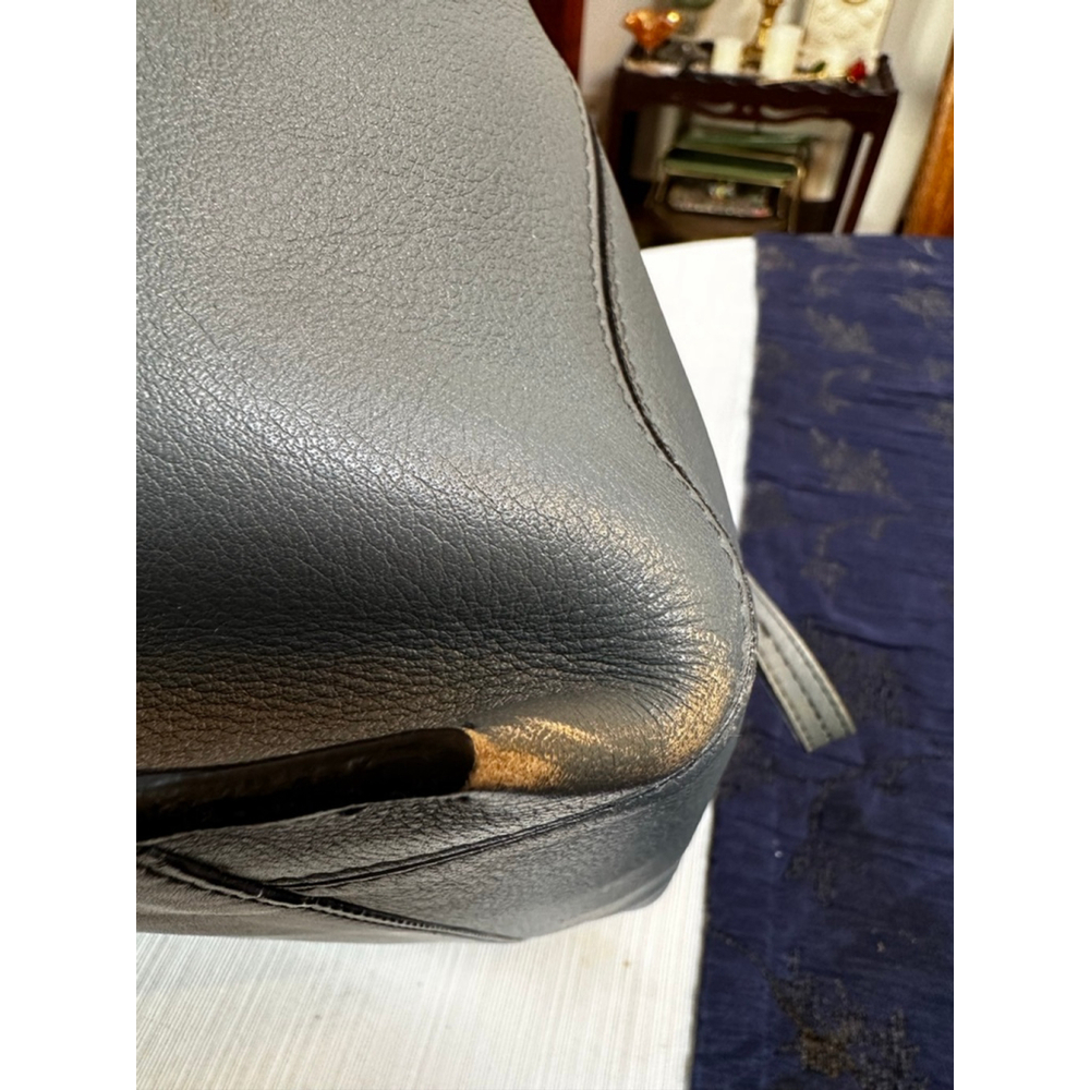 Chloé Leather Slate Blue Leather & Gray Suede Tote Bag - Picture 10 of 16